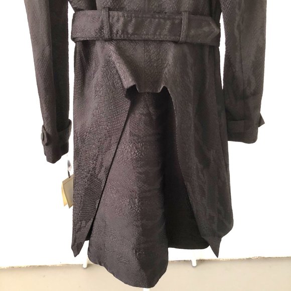 ALTUZARRA TARGET BLACK SNAKE TRENCH COAT NWT  S/P - Picture 8 of 8